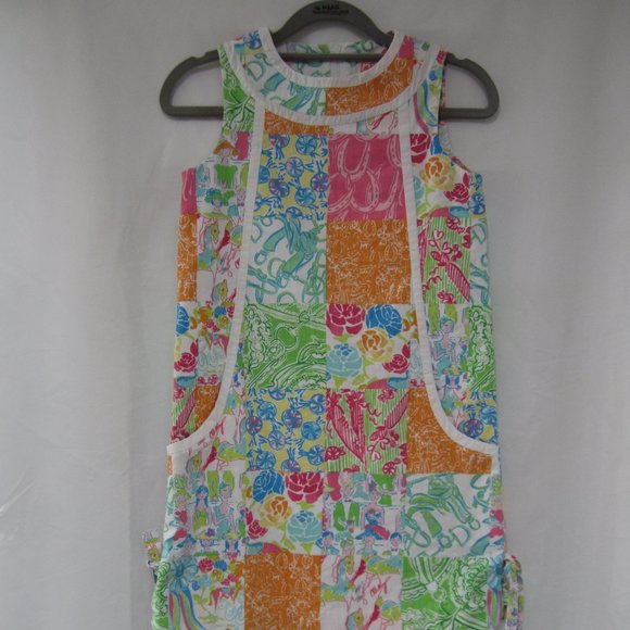 Lilly Pulitzer 12 Derby Shift Dress Grandstand Holy Grail Rare - Picture 1 of 14